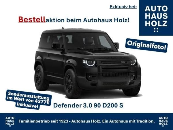 Land Rover Defender FACELIFT NEUWAGENAKTION 90er! 19ZOLL SCHWARZ - SCHWARZ PAKET - 360 KAMERA - SHZ - RESERVESPERRE - AB