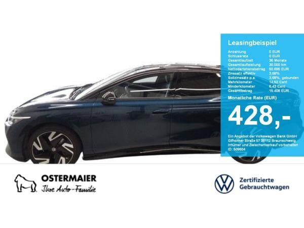 Volkswagen ID.7 GTX 4M NP.80T ACC.5J-G.WÄRMEPUMPE.AHK.AREA-VIEW.NAVI.HARMAN.HUD.LED
