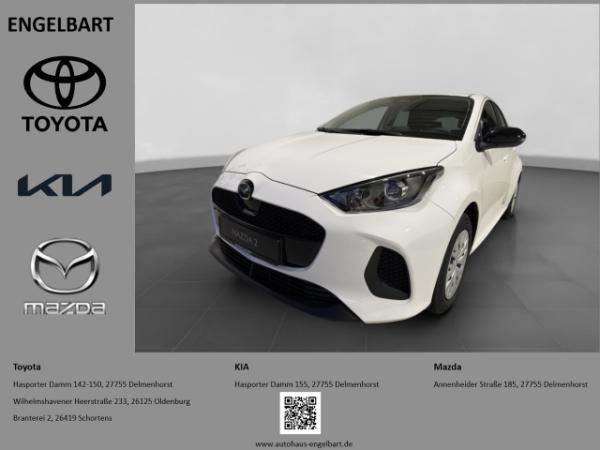 Mazda 2 Hybrid Prime-Line ACC Apple CarPlay Android Auto Klimaautom Musikstreaming DAB Spurhalteass.