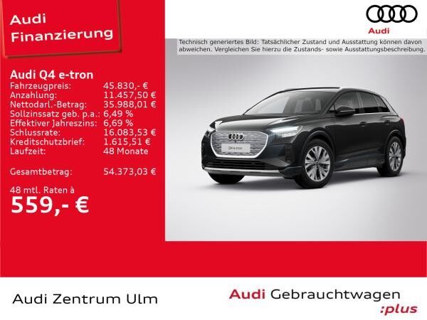 Audi Q4 e-tron 45 S-Line AHK HuD NAVI PANO RFK SONOS