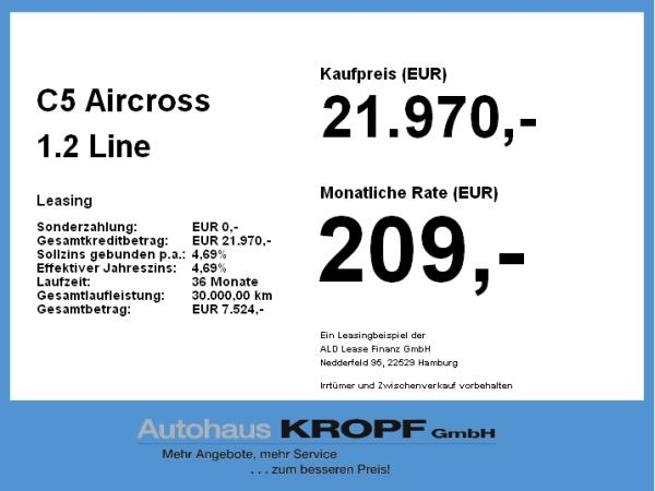 Citroën C5 Aircross 1.2 Navi,Sitzheizung,Tempomat