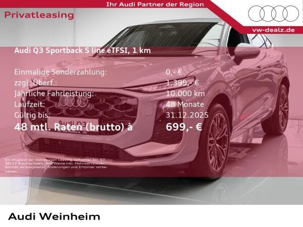 Audi Q3 Sportback e-hybrid S tronic