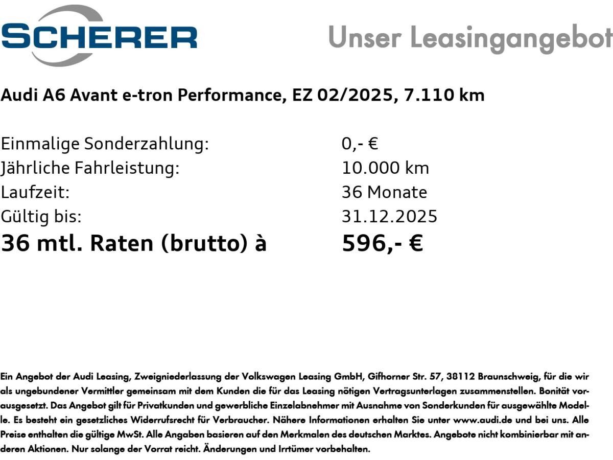 Audi A6 e-tron A6 Avant e-tron Performance S line/AHK/Matrix-LED/uvm.