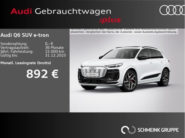 Audi Q6 e-tron Q6 SUV e-tron performance Sline AHK PANO B&O HUD