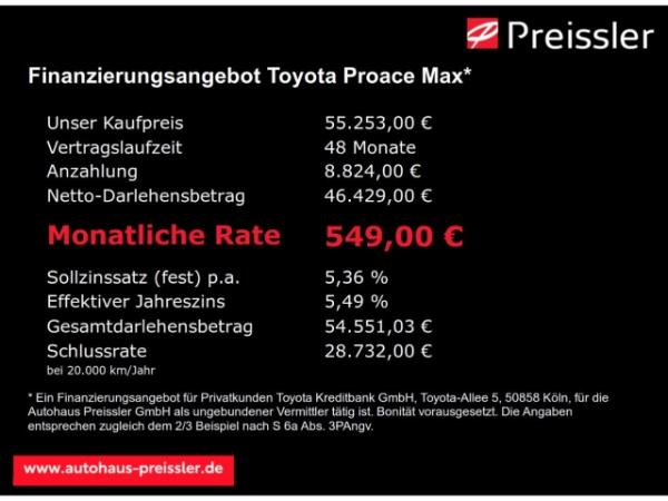Toyota Proace Max D180PS Leit Work L4 35H Automatik * Junge Koffer + Ladebordwand*
