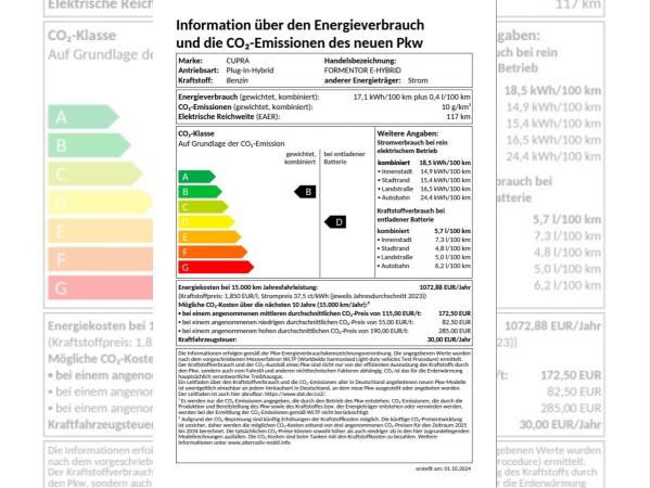 Cupra Formentor Black Edition / eHybrid / 272 PS/// Stuttgart Spezial