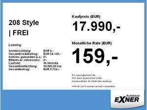 Peugeot 208 Style | FREI KONFIGURIERBAR | Gewerbe