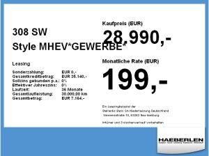 Peugeot 308 SW Style MHEV*GEWERBE* LED+2xKlima+KlimaA+LM