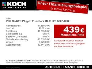 Volvo V90 T6 AWD Plug-In Plus Dark BLIS H/K 360° AHK Volvo V90 T6 AWD Plug-In Plus Dark BLIS H/K 360° AHK