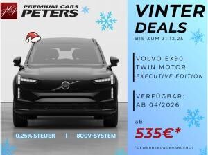 Volvo EX90 Twin Motor Plus Executive Edition / 800V + 0,25% - Versteuerung / Gewerbeleasing