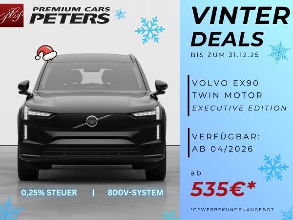 Volvo EX90 Twin Motor Plus Executive Edition / 800V + 0,25% - Versteuerung / Gewerbeleasing