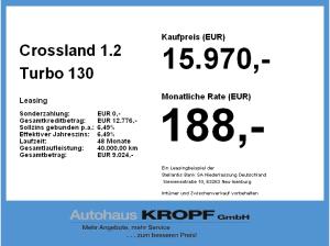 Opel Crossland 1.2 Turbo **LED+SHZ+Tempomat**