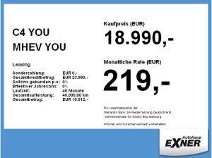 Citroën C4 YOU MHEV **Gewerbeangebot**