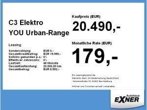 Citroën C3 Elektro YOU Urban-Range