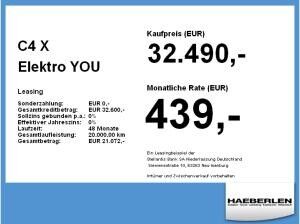 Citroën C4 X Elektro YOU Standard-Range