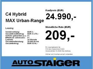 Citroën C4 Hybrid MAX **SONDERANGEBOT**