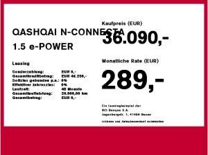 Nissan Qashqai QASHQAI N-CONNECTA 1.5 e-POWER 4x2 WKR inkl.