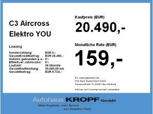 Citroën C3 Aircross Elektro YOU **Gewerbeangebot**