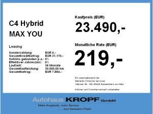 Citroën C4 Hybrid MAX **Gewerbeangebot**
