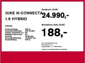 Nissan Juke JUKE N-CONNECTA 1.6 HYBRID 4AMT Winterkompletträder auf Alu incl.!!