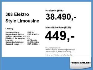 Peugeot 308 Elektro Style Limousine LED+2xKlima+KlimaA