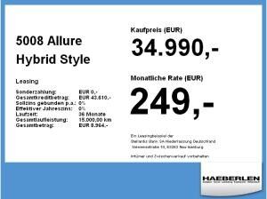 Peugeot 5008 Allure Hybrid LED+SHZ+2xKlima+Fernlichtass.