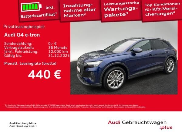 Audi Q4 e-tron 45 AHK Waermepumpe Kamera