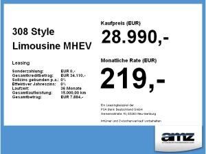 Peugeot 308 Style Limousine MHEV