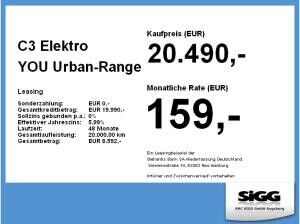 Citroën C3 Elektro YOU Urban-Range