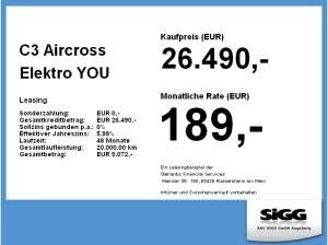 Citroën C3 Aircross Elektro YOU
