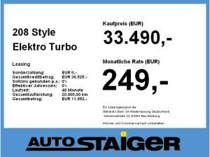 Peugeot 208 Style Elektro
