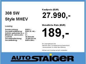 Peugeot 308 SW Style MHEV