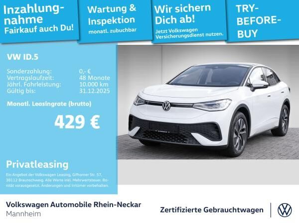 Volkswagen ID.5 Pro GAR2030 Navi Pano Wärmepumpe uvm