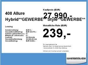 Peugeot 408 Allure Hybrid **Gewerbeknaller**