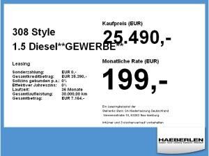 Peugeot 308 Style 1.5 Diesel **Gewerbeknaller**