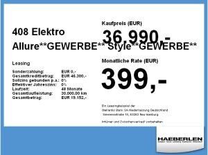 Peugeot 408 Elektro Allure**GEWERBE** **BESTELLER**