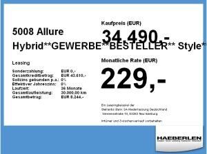 Peugeot 5008 Allure Hybrid**GEWERBE**BESTELLER**