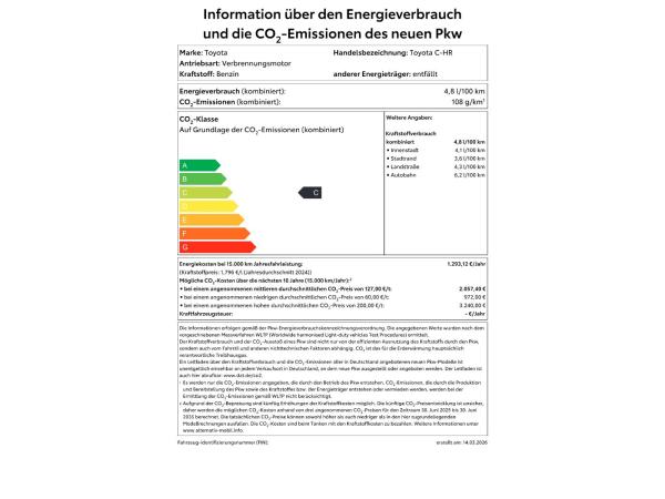 Toyota C-HR 2,0l Teamplayer *TECHNIK-PAKET*SOFORT*