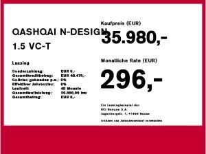 Nissan Qashqai QASHQAI N-DESIGN 1.5 VC-T e-POWER WKR inkl.