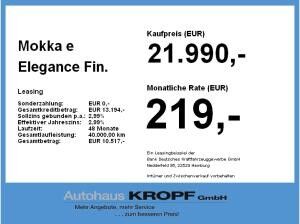Opel Mokka-e Mokka e Elegance Fin. ab 2,99% ACC+LED+SHZ+Kamera