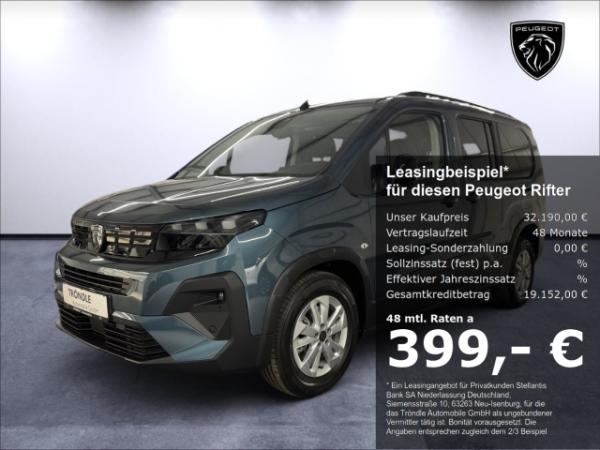 Peugeot Rifter N1 L2 Allure Diesel 130 Navi Digi-Cockpit LED Dyn. Kurvenlicht 2-Zonen-Klimaautom