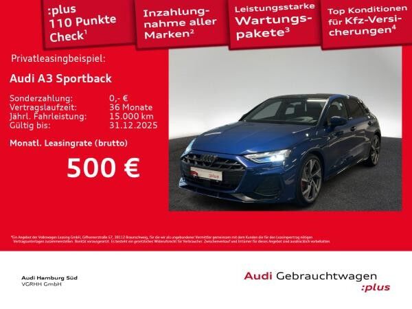 Audi A3 Sportback 35 TFSI S tronic 2xS LINE/PANO/LM19