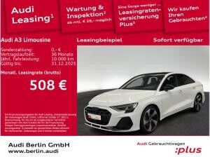 Audi A3 Limousine S line 35 TFSI S tr. NAVI MATRIX RFK