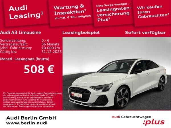 Audi A3 Limousine S line 35 TFSI S tr. NAVI MATRIX RFK