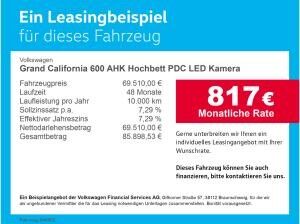 Volkswagen Grand California 600 AHK Hochbett PDC LED Kamera