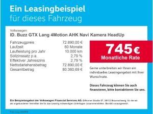 Volkswagen ID.Buzz ID. Buzz GTX Lang 4Motion AHK Navi Kamera HeadUp
