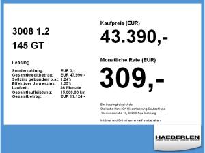 Peugeot 3008 1.2 145 GT ACC+Alcantara+LED+Navi+SD+SHZ