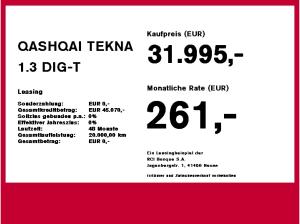 Nissan Qashqai QASHQAI TEKNA 1.3 DIG-T MHEV Xtronic 4x2 WKR PGD