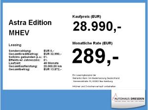 Opel Astra Edition MHEV