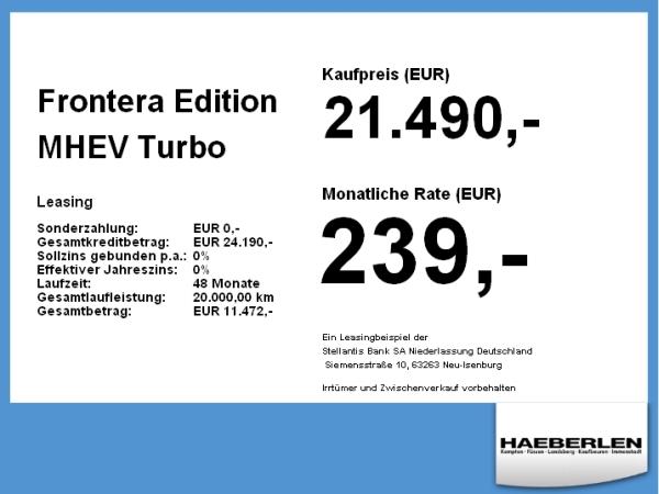 Opel Frontera Edition MHEV